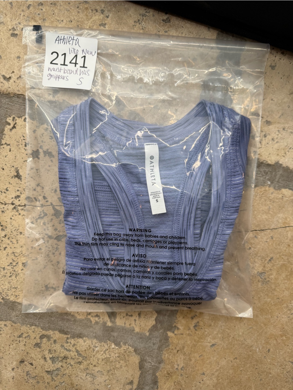 Athleta Women's Blu/Purple Space-Dye Racerback Tank Small - Picture 6 of 6